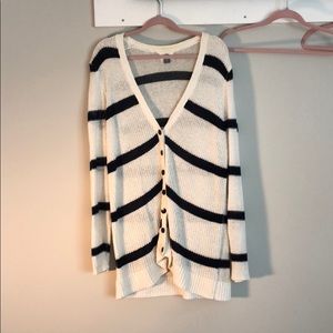 Long loose knit sweater